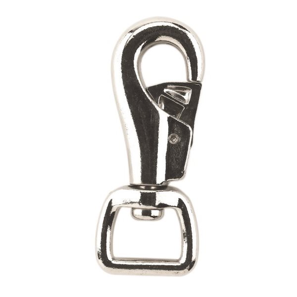 Mousqueton robuste galvanisé avec virole carrée