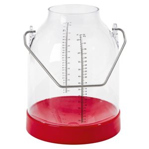 Milking Pail with Graduation, Red, 30 L