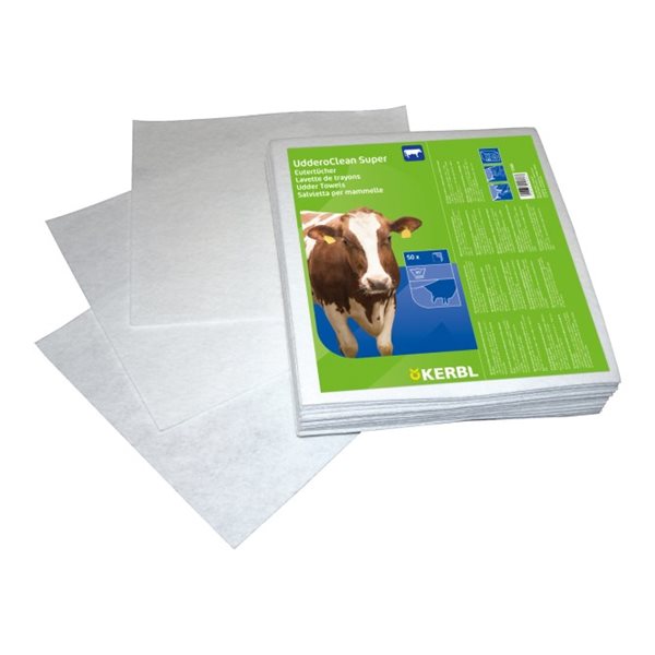 Serviette à pis UdderoClean réutilisable 34 x 37 cm emb / 50