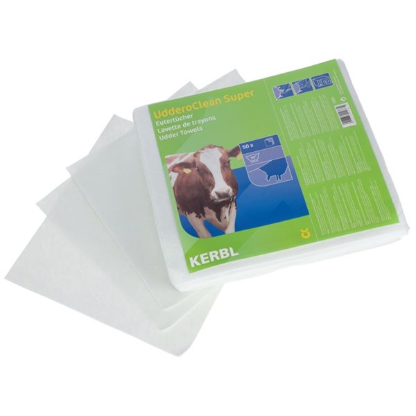 Serviette à pis UdderoClean réutilisable 29 x 27 cm emb / 50
