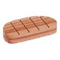 Hard Wood Block Cross Lines 4 3 / 8 x 2 1 / 8 x 15 / 16''
