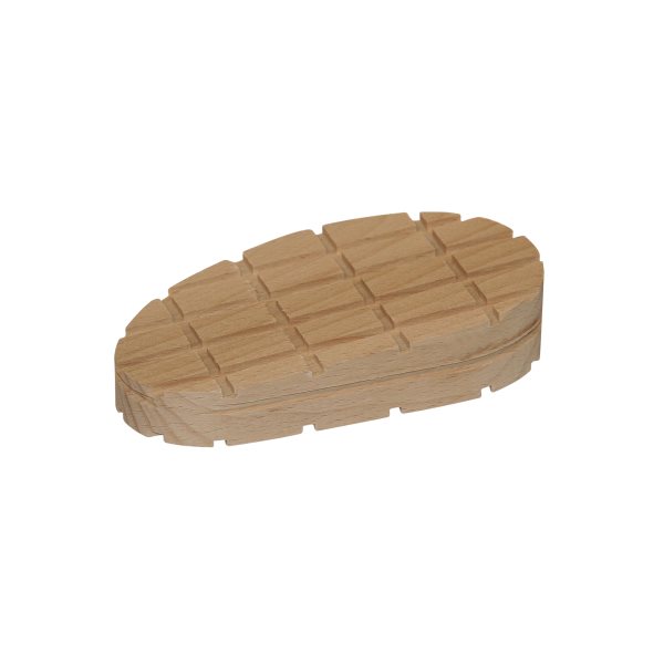 Bloc bois franc cunéiforme rayures croisées