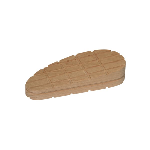 Bloc bois franc cunéiforme rayures croisées, XL