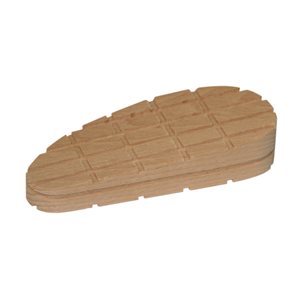Hard Wood Block Wedge Shape Cross Lines, XL