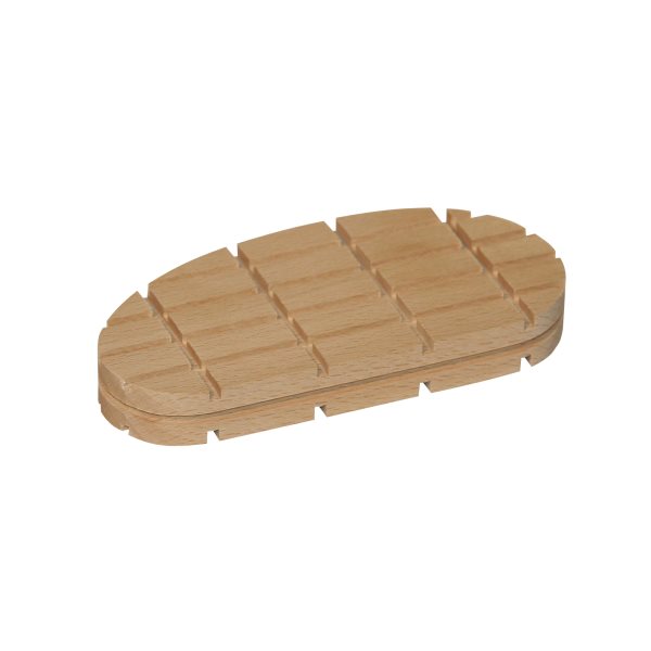Bloc bois franc mince rayures croisées, standard