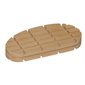 Bloc bois franc mince rayures croisées, standard