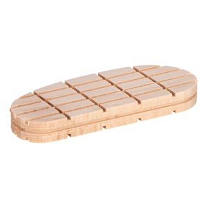 Hard Wood Block Flat Cross Lines, XL