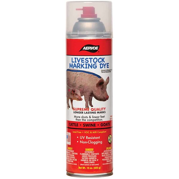 Marqueur aérosol AERVOE, rouge fluo 15 oz / 425 g