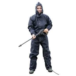 Washing and cleaning overall with hood, L