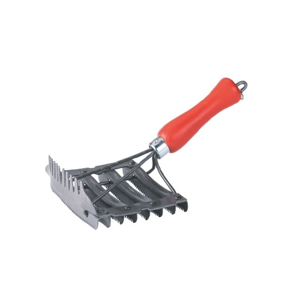 Metal Curry Comb 8 Bars with Mane Comb