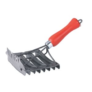 Metal Curry Comb 8 Bars with Mane Comb