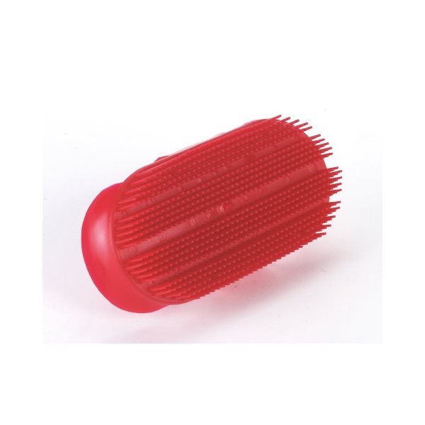 Plastic curry comb red