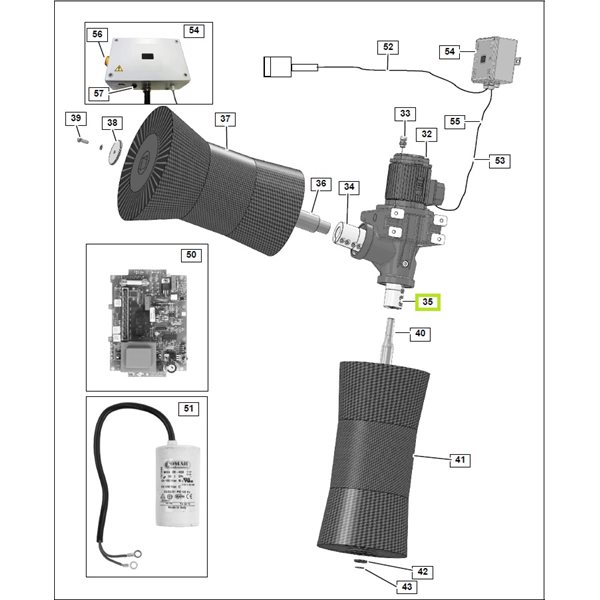 Accouplement d'arbre 25 mm pour Duo (79)