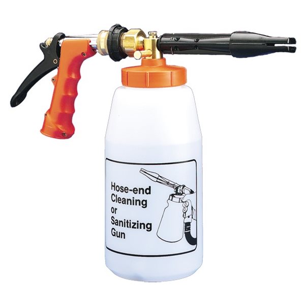 Pistolet mousseur / désinfectant robuste réservoir, 2 qt