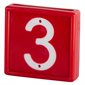Numbering Block Standard, Red, # 3