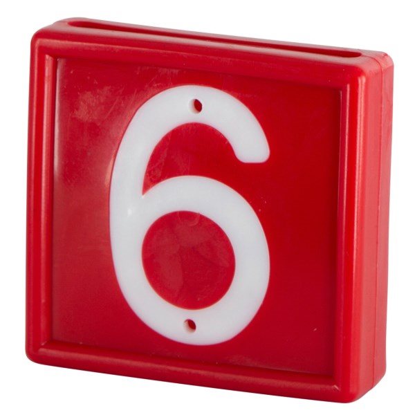 Numbering Block Standard, Red, # 6 or 9