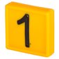 Numbering Block Standard, Yellow, # 1