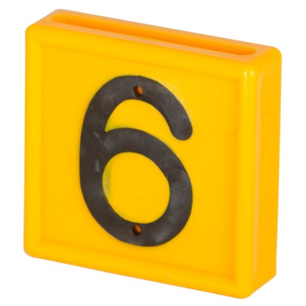 Numbering Block Standard, Yellow, # 6 or 9