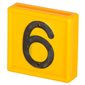 Numbering Block Standard, Yellow, # 6 or 9