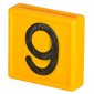 Numbering Block Standard, Yellow, # 6 or 9