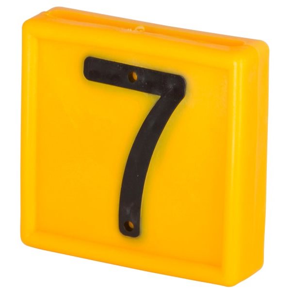 Numbering Block Standard, Yellow, # 7