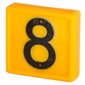 Numbering Block Standard, Yellow, # 8