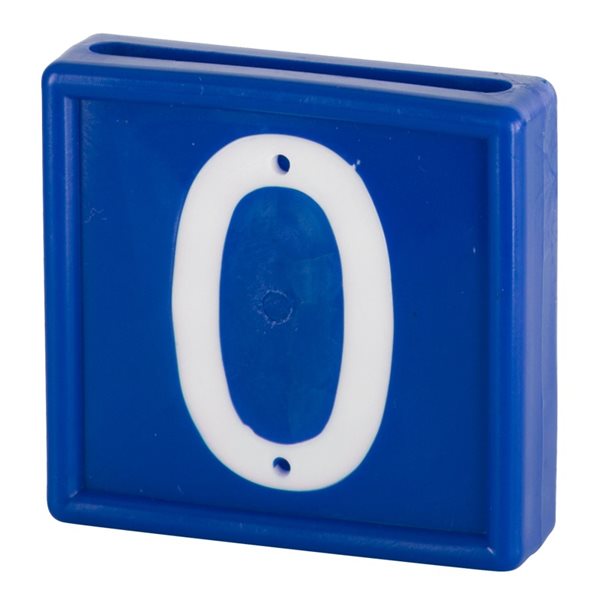 Numbering Block Standard, Blue, # 0