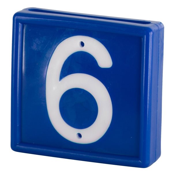 Numbering Block Standard, Blue, # 6 or 9