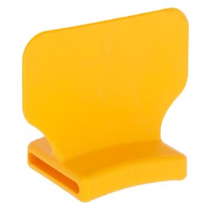 Numbering Block for Neck, Blank, Yellow, pk / 25