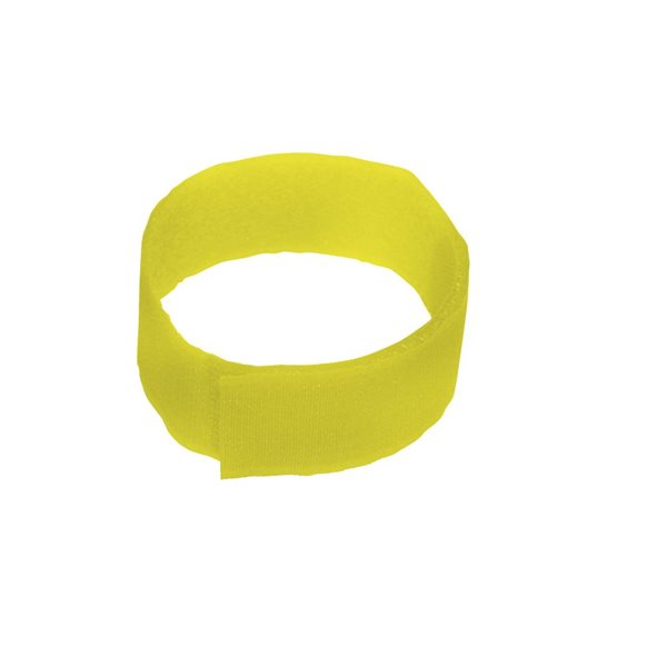 Chevillières velcro, jaune, emb / 10