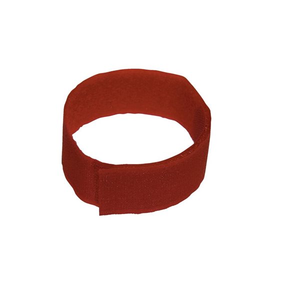 Chevillières velcro, rouge, emb / 10