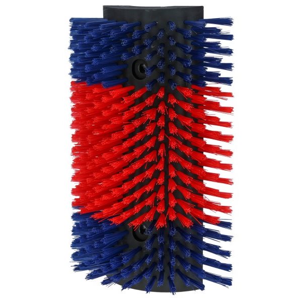 Semi-Circular Scratch Brush Blue & Red, XL