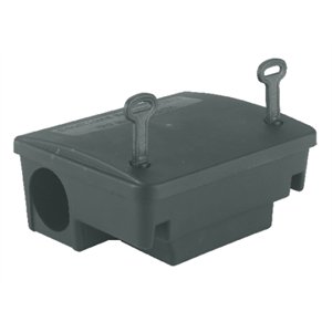 BlocBox bait station with wall bracket 22.5 x 18.5 x 9.5 cm