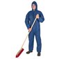 Disposable Coverall with Cap Blue, XXXL