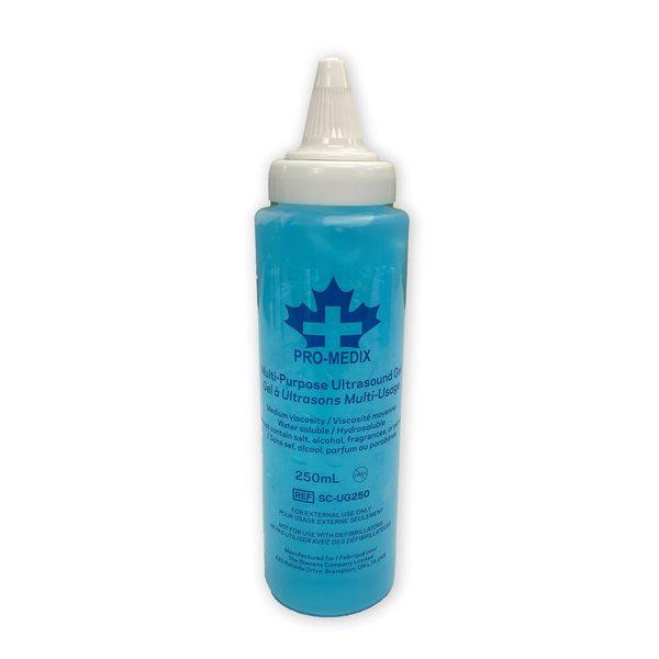 Gel ultrason bouteille refermable, 250 ml
