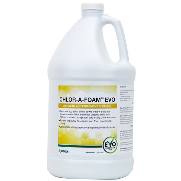 Chlor-A-Foam EVO Foaming Alkaline Chlorinated Cleaner, 1045