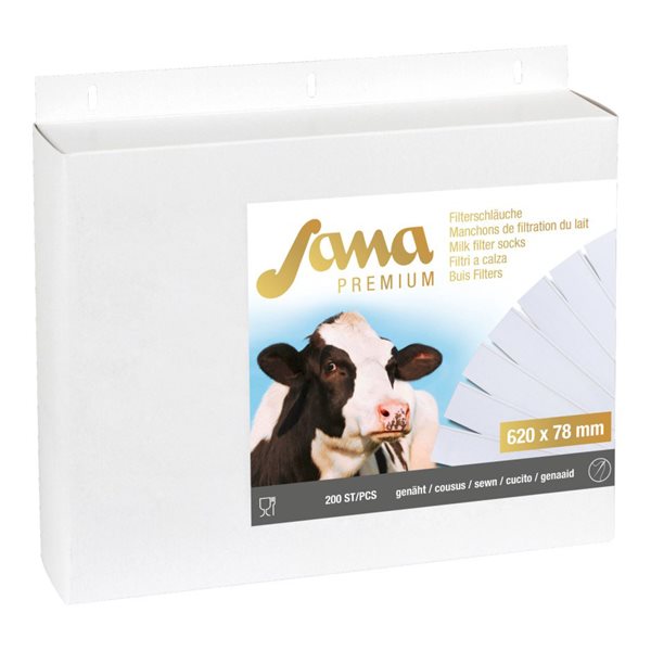 Sana Milk Filter Premium sock 70g / m² 620 x 78 mm - pk / 200