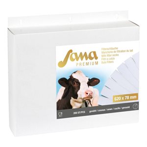 Sana Milk Filter Premium sock 70g / m² 620 x 78 mm - pk / 200