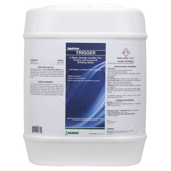 AquaPrime Trigger ajustement de ph, 18.9 L