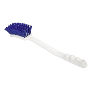 Scrub Brush Long Handle with Blue Bristles, 40 cm