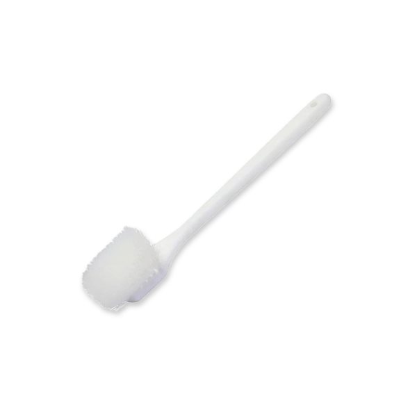 Long Handle Brush White, 20 × 3.75 × 2.75''