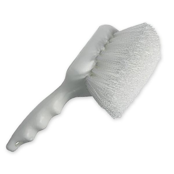 Short Handle Brush White, 8.5 × 3.75 × 2.75''