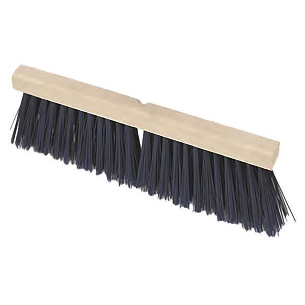 Brosse d'étable 2 rangs bleu 24'' - poil 5 1 / 4''
