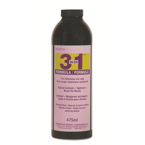 3in1 Topical Liniment and Tightner for Horses, 475 ml