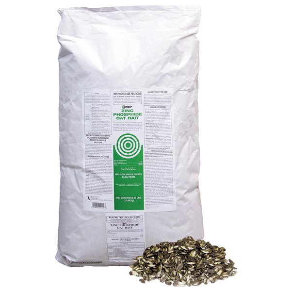 BURROW OAT Appâts d'avoine au phosphure de zinc, 20 kg