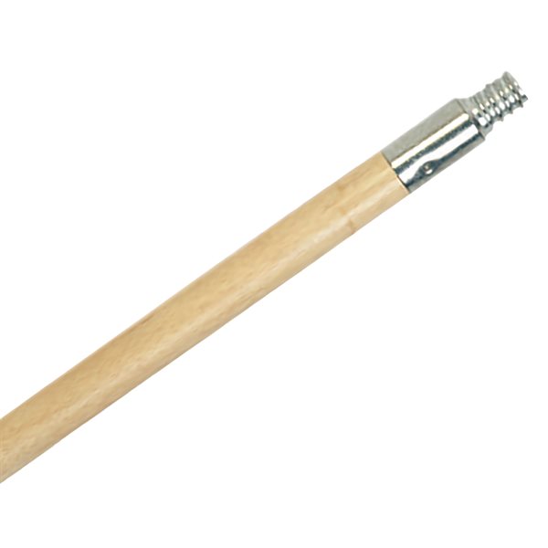 Manche de bois embout vissable métal 60''
