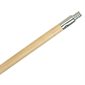 Wood Handle with Metal Thread 60''