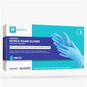 DOMREX blue nitrile gloves 4 mil. p / free box / 100