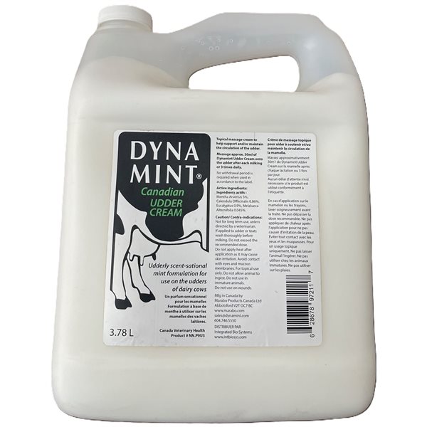Crème à pis Dynamint, 3.78 L