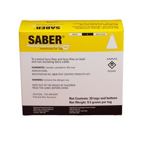 SABER Boucles d'oreille insecticides, emb / 20